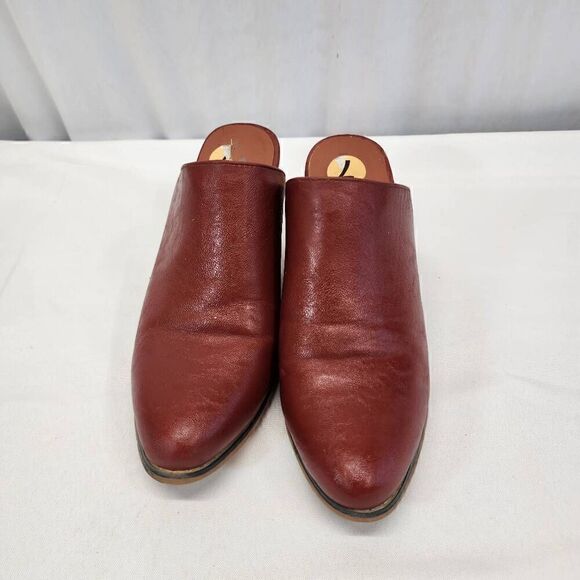 Seven7 Dandy Mules Block Heel Slip on Vegan Faux Leather size 7 - Picture 3 of 7
